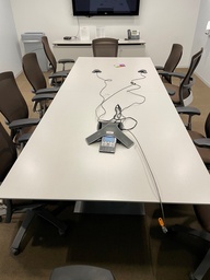 [#C8-3] Conference Table - 4 Sides - White