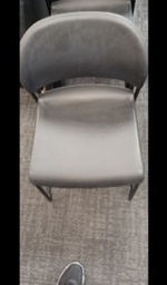 [#B8-4] Armless Black Chair