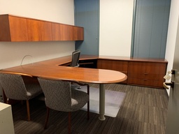 [#A2-93] Executive Workstation - Rounded Left Return