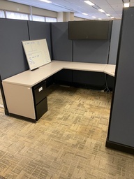 [#A2-11] Workstation Herman Miller Blue Fabric