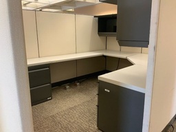 [#A2-GP33 Pic # (16)]   Knoll Morrison Panel Systems, 7x10 Cubicle, Cluster of 2