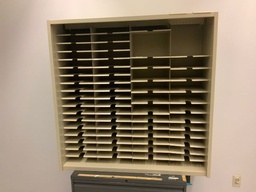 [#I9-GP33 Pic # (139)] Mail Sorter, Desk Top, 48x48, Adjustable Mail Shelves