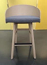 [#B1-28] Bar Stools - Wood, Gray