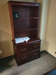 [#D3-8] 2 drawer lat w/bookcase