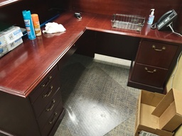 [#E6-13] L desk w/ return