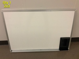 [#F5-150] Whiteboards, Office, 110" x 65", Silver Front Finish, Black Frame