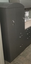 [#D18-58] Dark Grey Storage Cabinet