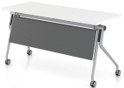[#C20-11] Concur Training Table w/ Modesty Panel, Locking Casters **Photo Representative**