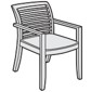 [#B8-13] Oriana Arm Chair **Photo Representative**