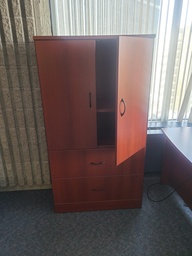 [#D4-7] Wood cabinet - 3' wide x 20' deep x 65" tall