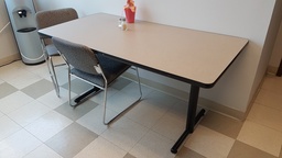 [#C1-36] Rectangle Table - Wood/metal