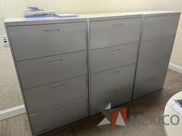 [#D10-14] Archivero metálico vertical de 4 cajones color gris 