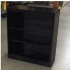 [#D1-35] 2 - Shelf Black Bookcase ( 36W 15D 42H)