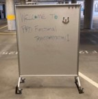 [#F8-44] Double-Sided Rolling Magnetic White Board (48W 66H)