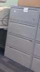 [#D10-73] Metal filing cabinet, 4-drawers, grey | Archivador de metal, 4 cajones, gris