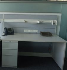 [#E3-15] White desk | Escritorio blanco