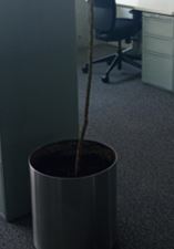 [#J5-44] Metal pot, circle, silver | Maceta de metal, círculo, plateada