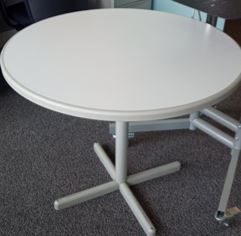[#C5-112] Round table, white | Mesa redonda, blanca
