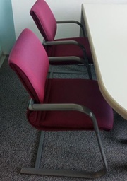 [#B8-121] Sled chair, red | Silla trineo, roja