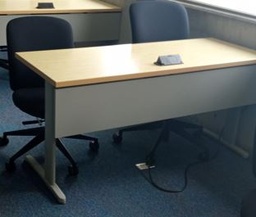 [#E3-143] Desk, metal and wood | Escritorio, metal y madera