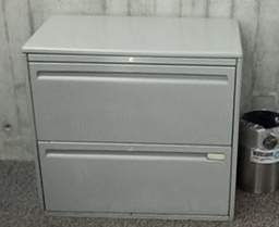 [#D6-159] Metal filing cabinet, 2-drawers, black | Archivador de metal, 2 cajones, black