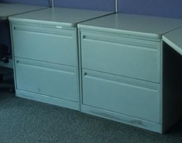 [#D6-187] Metal filing unit on wheels, 2-drawer | Archivador metálico con ruedas, 2 cajones