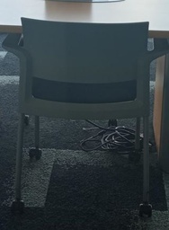 [#B8-191] Chair on wheels, grey | Silla con ruedas, gris