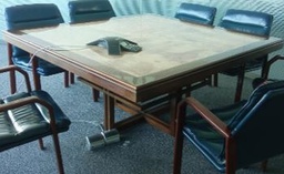 [#C7-228] Square table, wood | Mesa cuadrada, madera