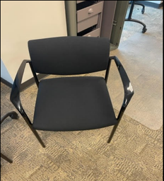 [#B8-52] GUEST CHAIR - BLACK